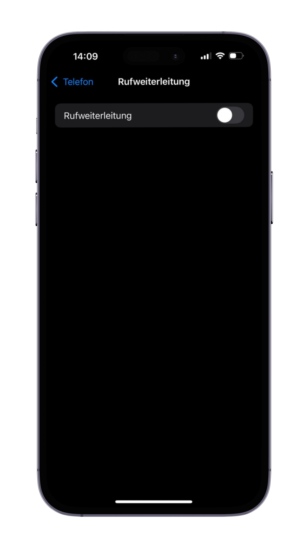 iPhone Schritt 1: Rufweiterleitung aktivieren